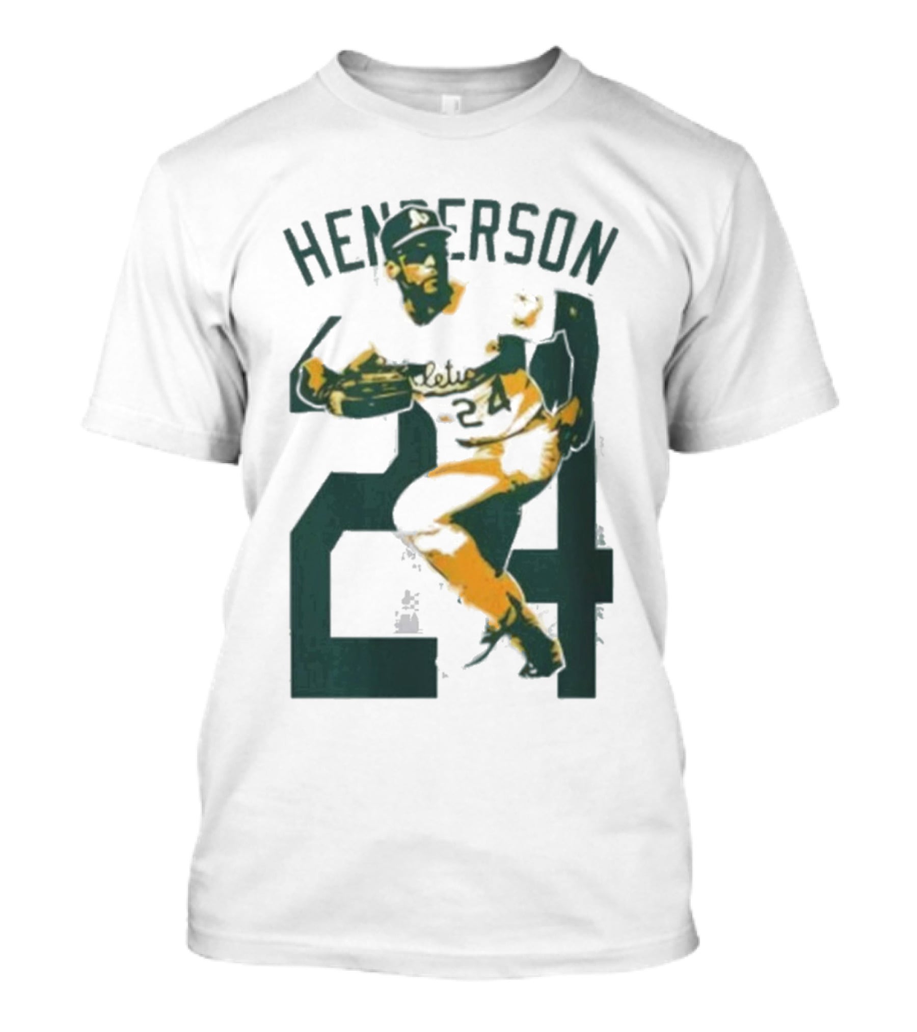 Athletics Forever Rickey Henderson 24 Thank You For Memories T-Shirt