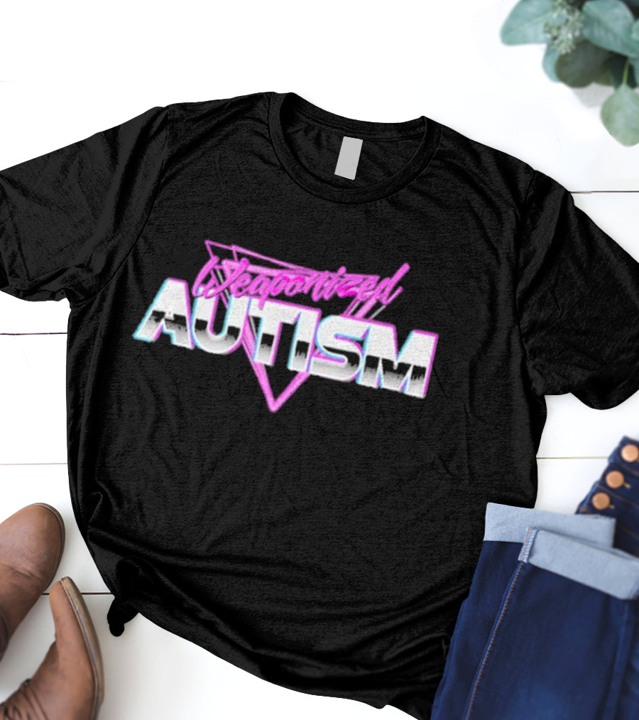 Weaponized Autism 80s Aesthetic Retro Cyberpunk T-Shirt