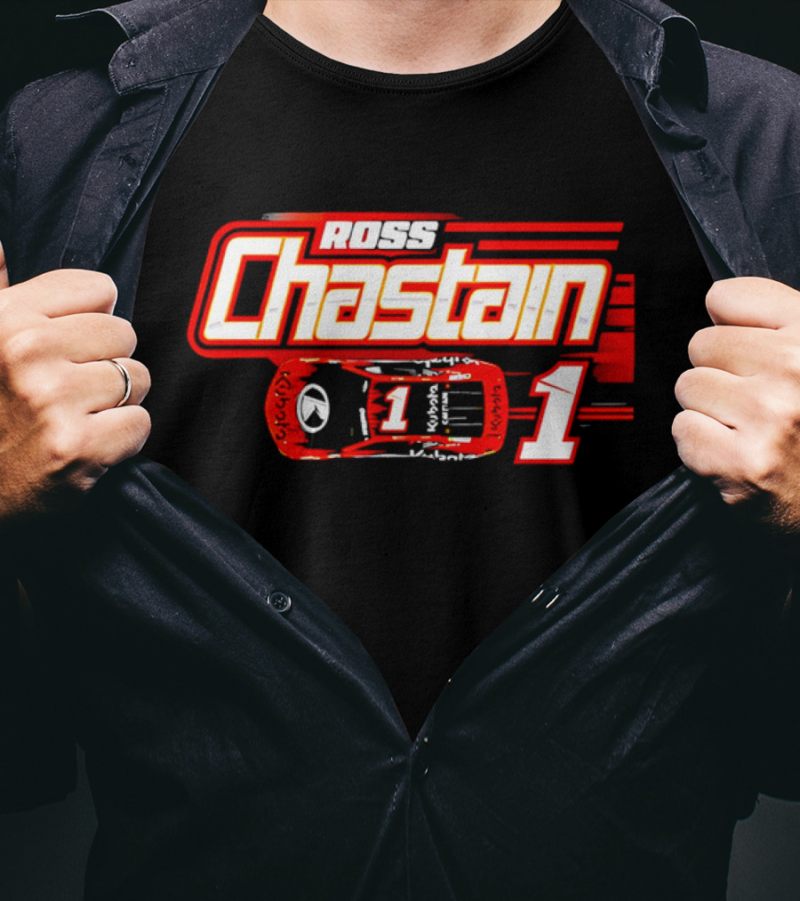 Ross Chastain 1 Racing Car Number One T-Shirt