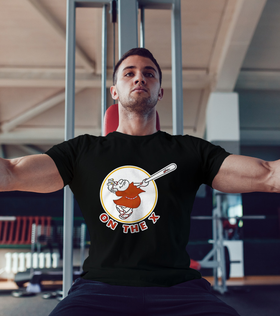 San Diego Padres Swinging Friar Mascot On The X T-Shirt