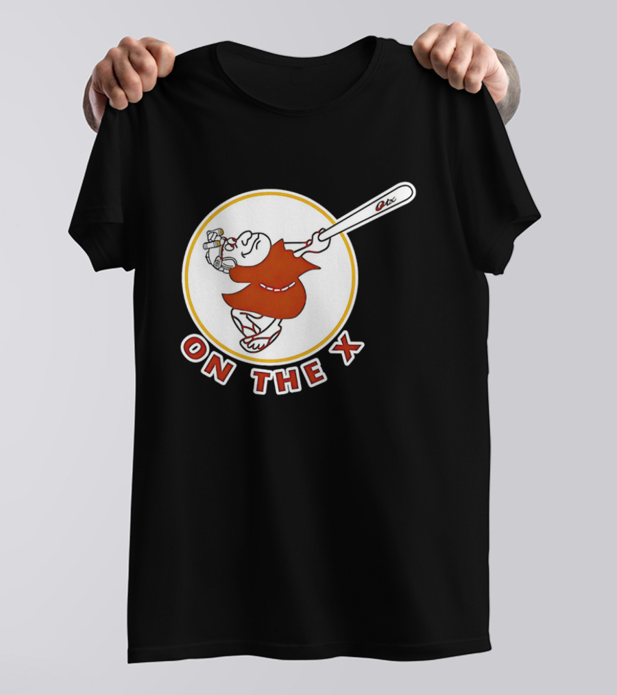 San Diego Padres Swinging Friar Mascot On The X T-Shirt