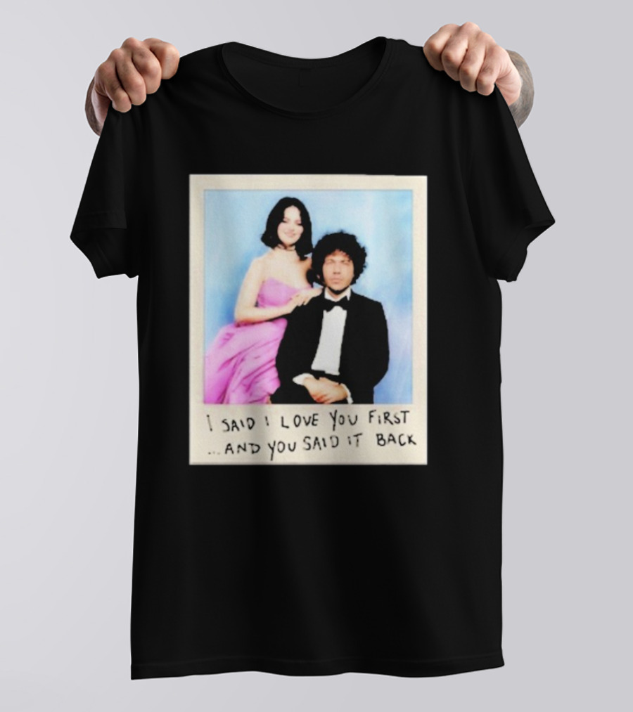 Selena Gomez I Said I Love You First And You Said It Back Polaroid Photo T-Shirt