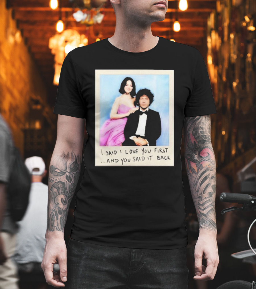 Selena Gomez I Said I Love You First And You Said It Back Polaroid Photo T-Shirt