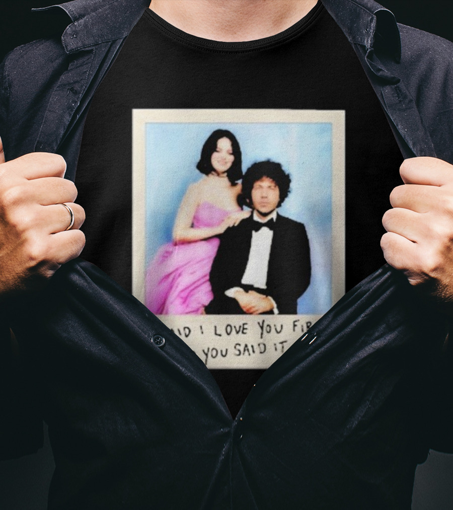 Selena Gomez I Said I Love You First And You Said It Back Polaroid Photo T-Shirt