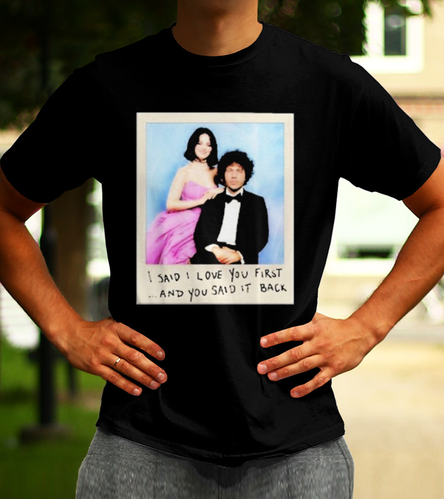 Selena Gomez I Said I Love You First And You Said It Back Polaroid Photo T-Shirt