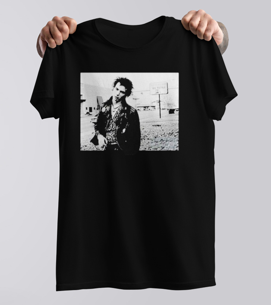 Sex Pistols Babylon Sid Vicious Street Scene Retro Punk Style T-Shirt