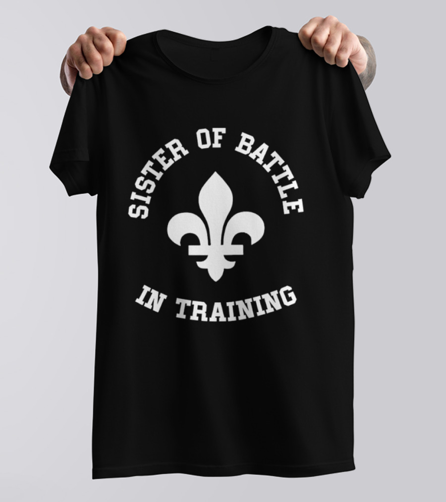 Sister Of Battle In Training Fleur-de-Lis Emblem T-Shirt