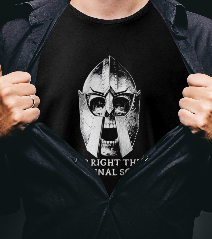 Stop Right There Criminal Scum Skull Helmet T-Shirt