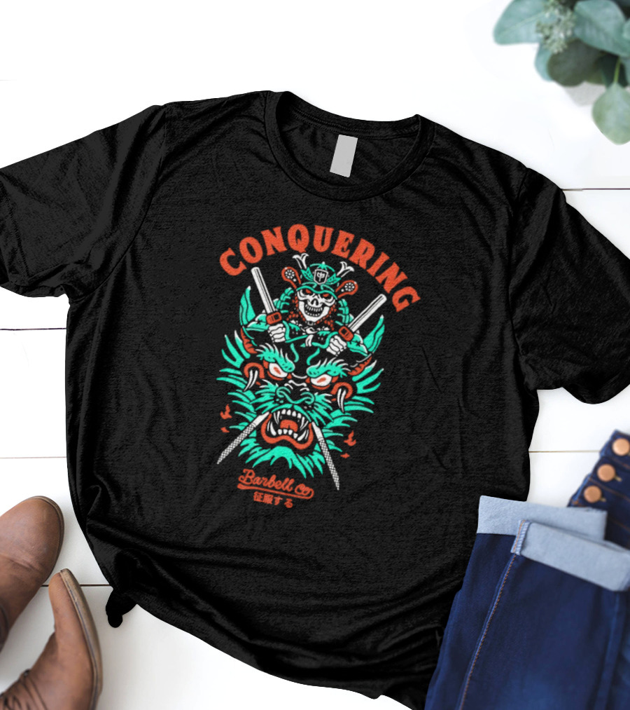 Conquering Barbell Co Mighty Dragon Warrior T-Shirt
