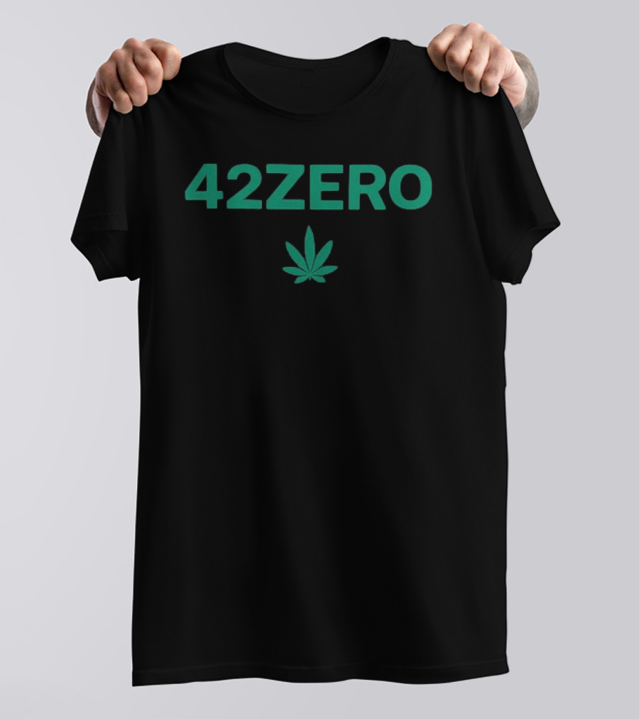 Smashing Pumpkins 42Zero 420 Marijuana Leaf Design T-Shirt