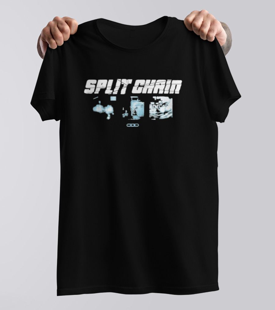 Split Chain Motionblur Exploring Futuristic Machinery And Abstract Dynamics T-Shirt