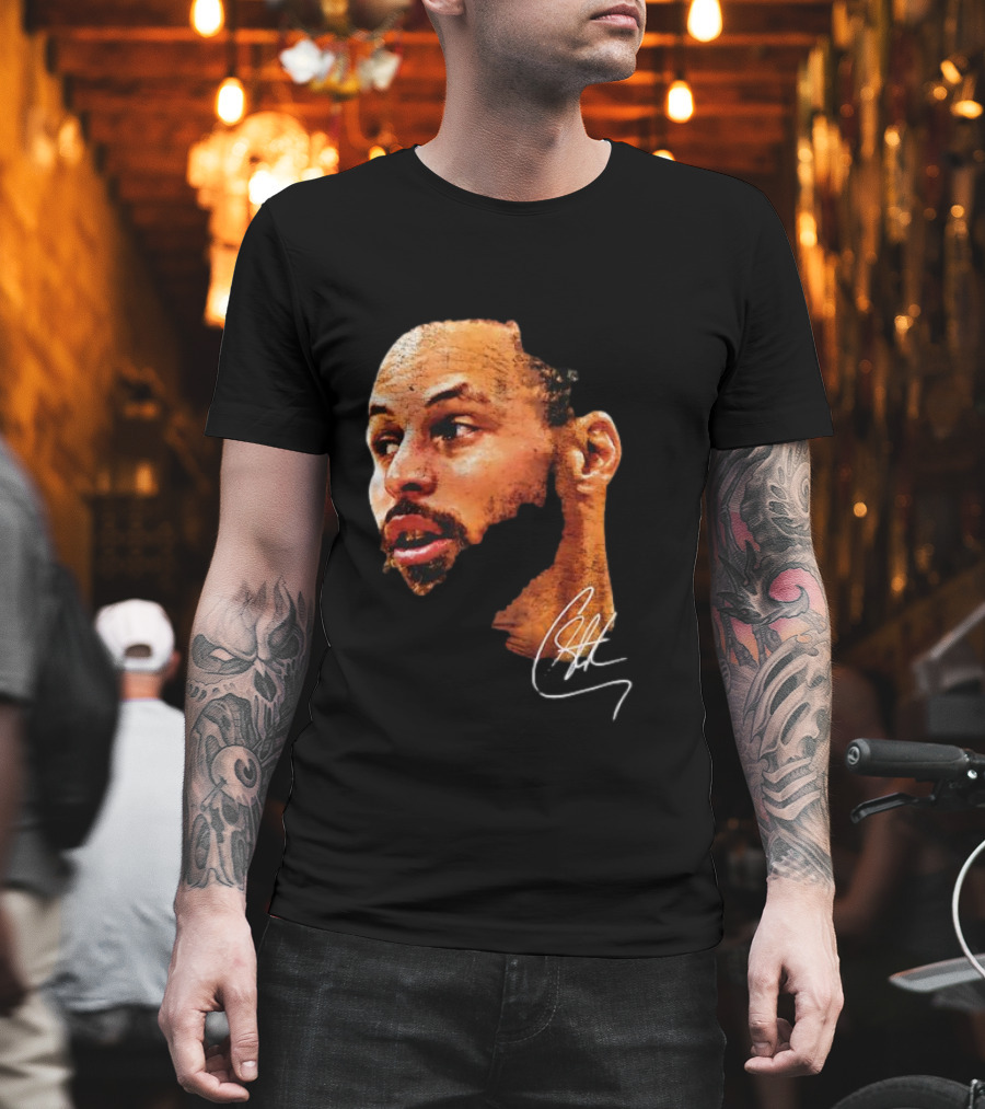 Stephen Curry NBA Big Face Signature T-Shirt
