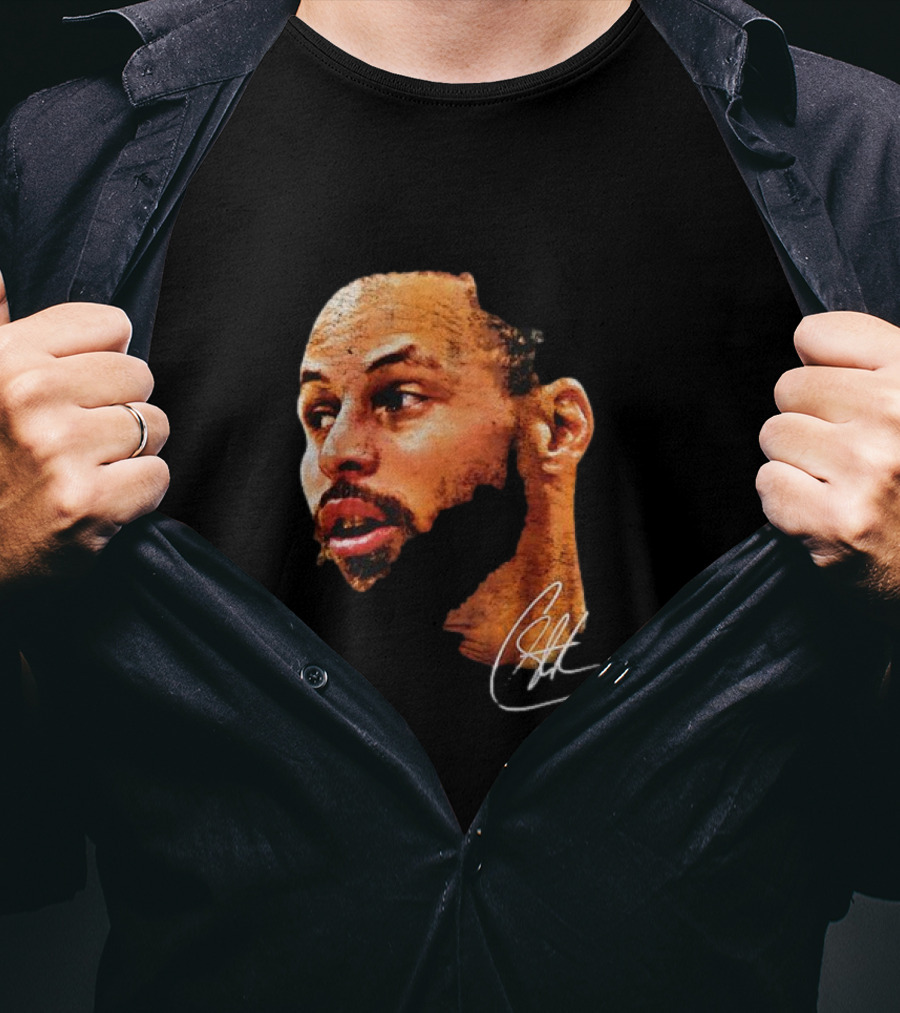 Stephen Curry NBA Big Face Signature T-Shirt