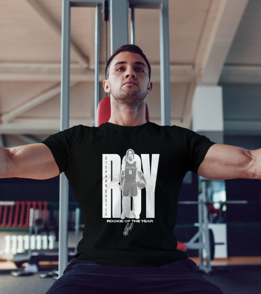 Stephon Castle San Antonio Spurs 2025 ROTY Prediction NBA Rookie Of The Year T-Shirt