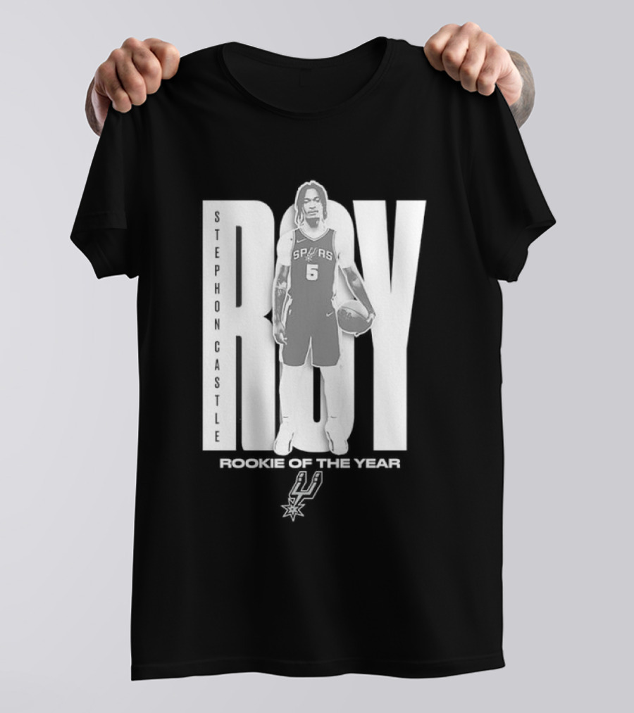 Stephon Castle San Antonio Spurs 2025 ROTY Prediction NBA Rookie Of The Year T-Shirt