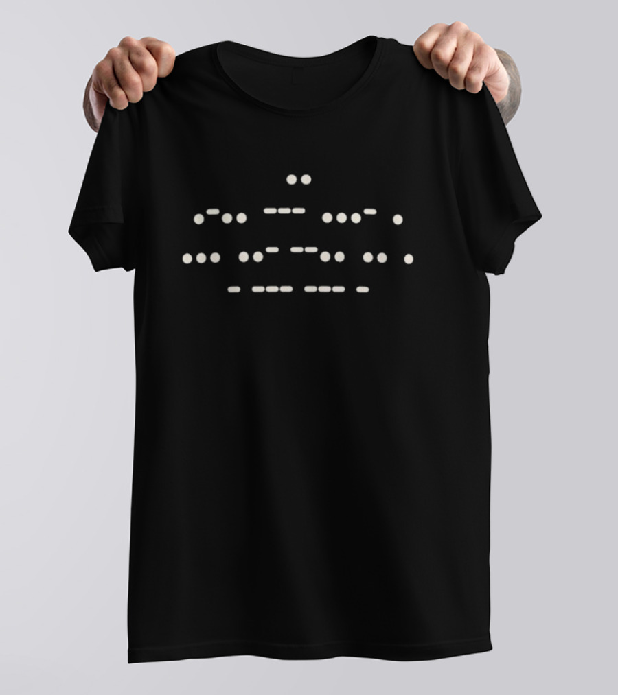 >Suzie Toot I Love Suzie Toot Morse Code Dark Mode T-Shirt