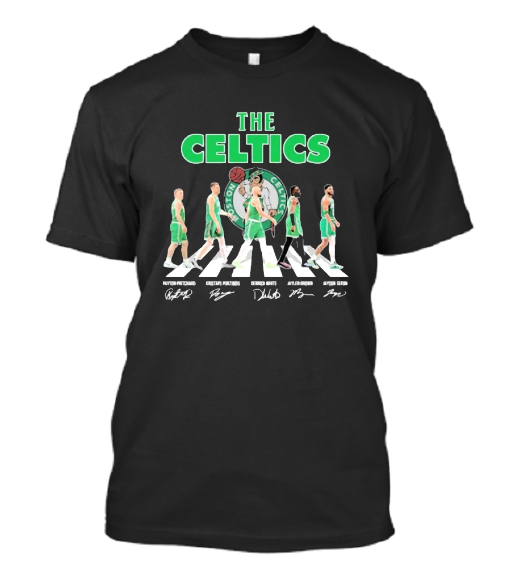 Boston Celtics Abbey Road Player Signatures T-Shirt