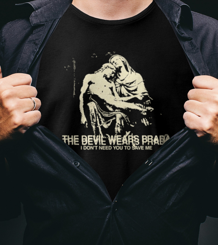 The Devil Wears Prada I Don’t Need You To Save Me Madonna And Child Imagery T-Shirt