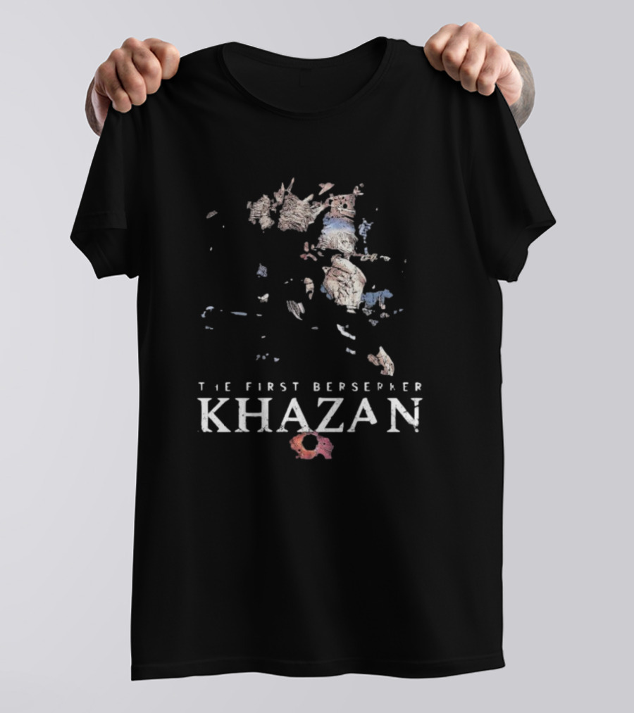 The First Berserker Khazan Fragmented Stone Mosaic Style T-Shirt