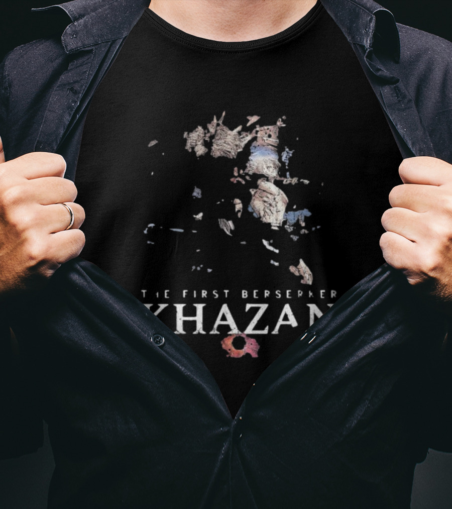 The First Berserker Khazan Fragmented Stone Mosaic Style T-Shirt