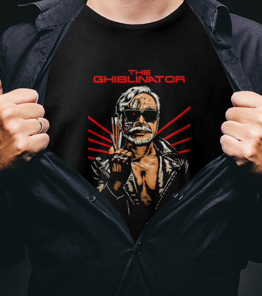 The Ghiblinator Parody Red Sunglasses Character T-Shirt