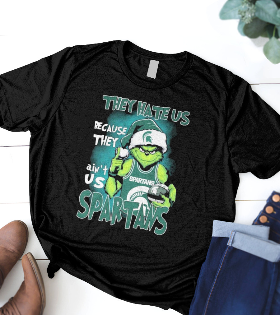 The Grinch They Hate Us Because They Ain’t Us Spartans T-Shirt