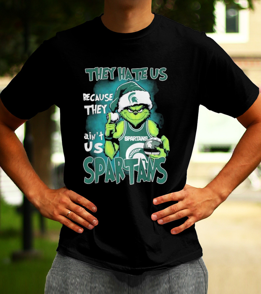 The Grinch They Hate Us Because They Ain’t Us Spartans T-Shirt