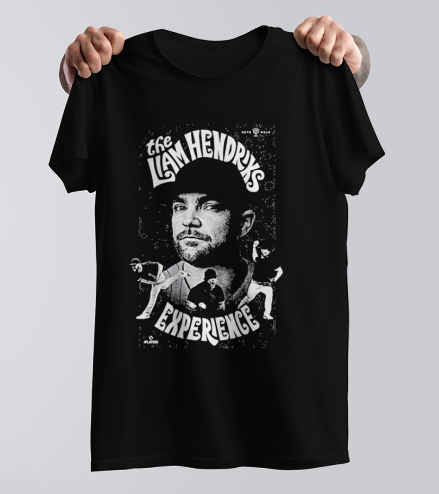 The Liam Hendriks Experience Pitching Action Portrait And Dynamic Text T-Shirt