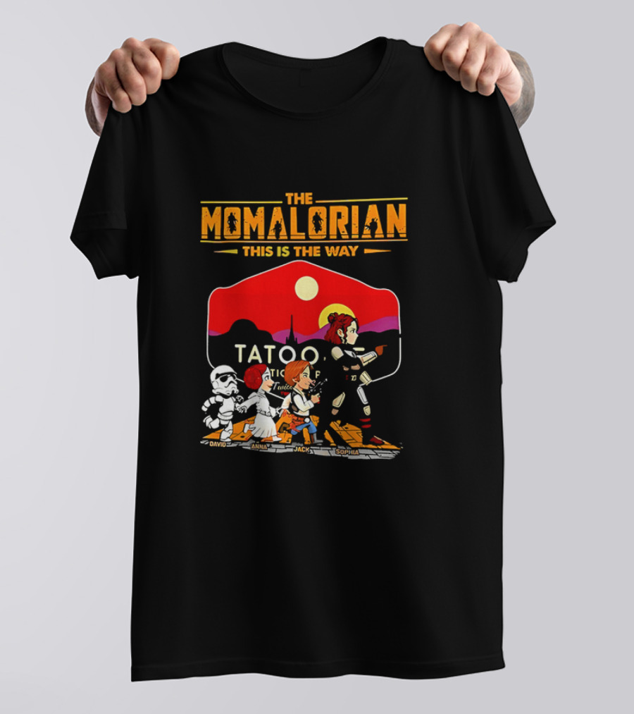The Momalorian This Is The Way Tatooine Cartoon Adventure T-Shirt