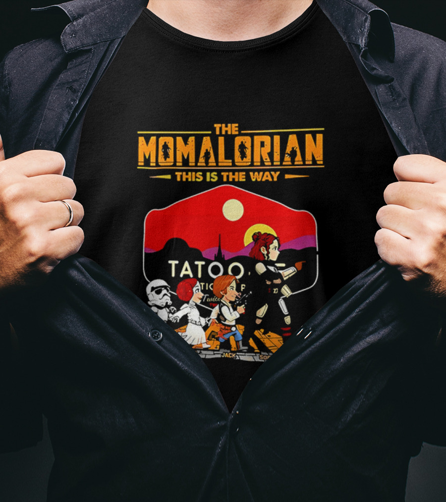 The Momalorian This Is The Way Tatooine Cartoon Adventure T-Shirt