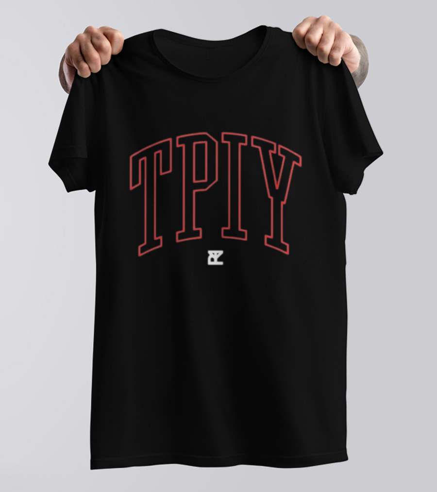 TPIY The Plot In You Red Outline Text T-Shirt