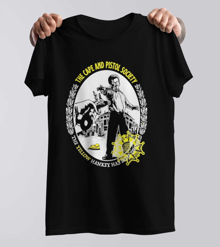 The Righteous Gemstones The Cape And Pistol Society Yellow Hankey Dropped Duelling T-Shirt