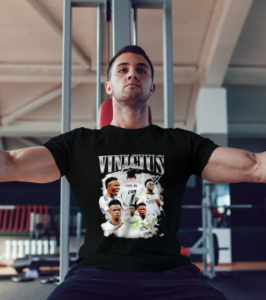 Vinicius Junior Real Madrid Footballer Montage T-Shirt