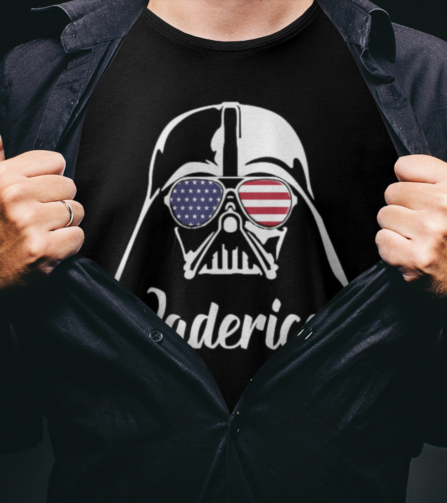 Vaderica Darth Vader American Flag Sunglasses T-Shirt