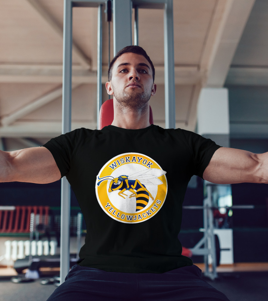 Wiskayok Yellowjackets Buzzing Insect Emblem T-Shirt