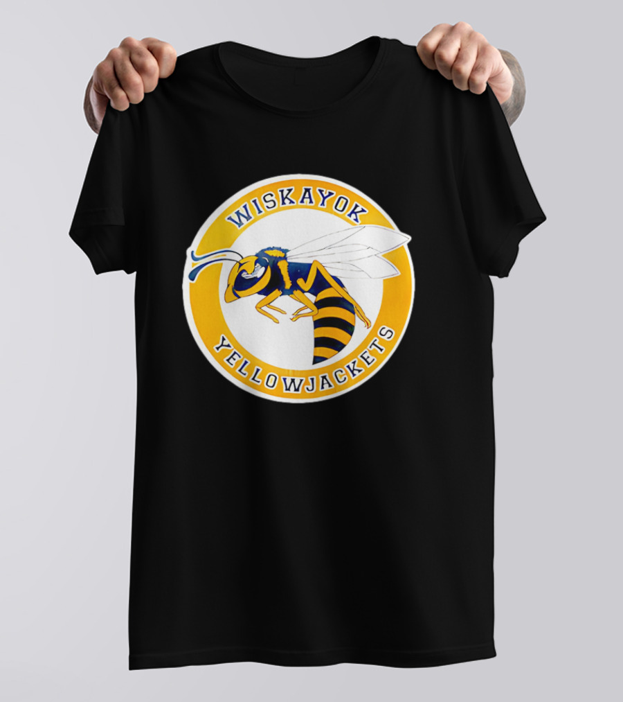 Wiskayok Yellowjackets Buzzing Insect Emblem T-Shirt