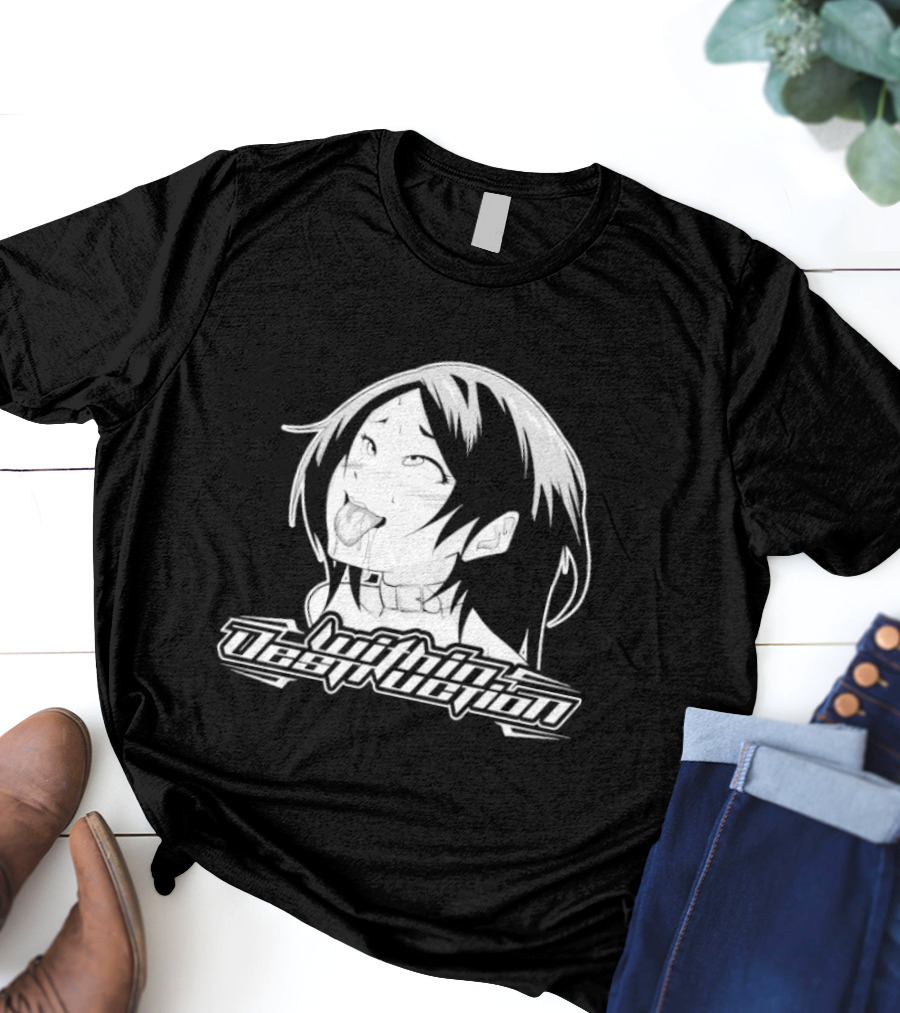 Within Destruction Dabihotion Slampai Anime Girl Graphic T-Shirt