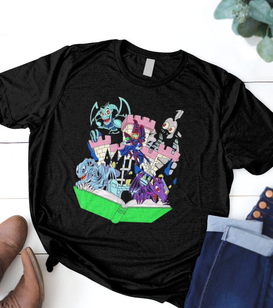 World Of Toons Castle And Creatures From Book T-Shirt