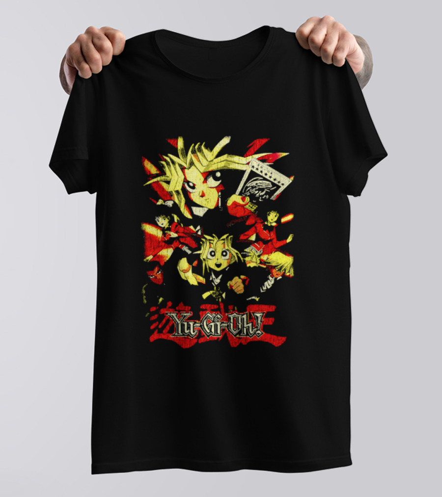 Yu-Gi-Oh! Retro Characters Collage Vibrant Art Style T-Shirt