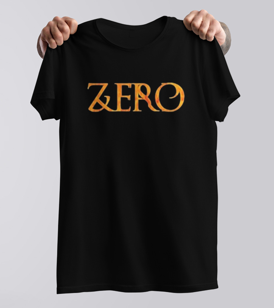 Zero Dying To Live Fiery Lettering T-Shirt