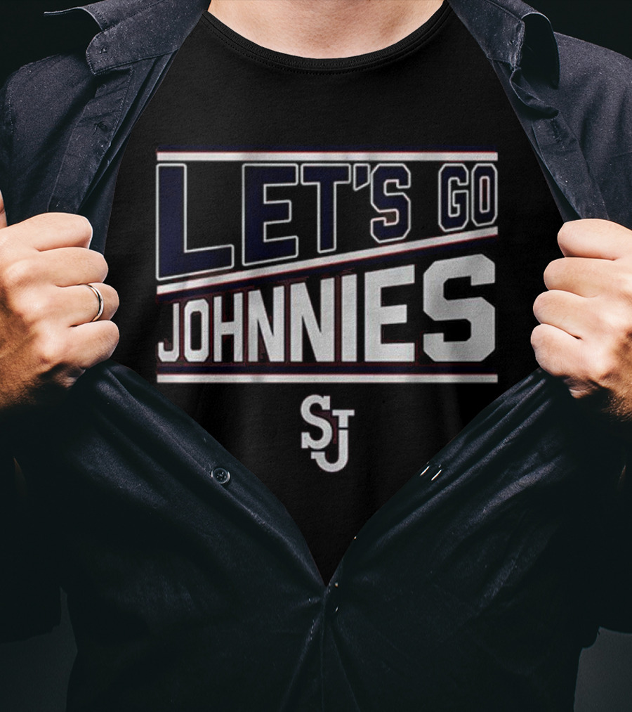 St. John’s Basketball Let's Go Johnnies SJ T-Shirt
