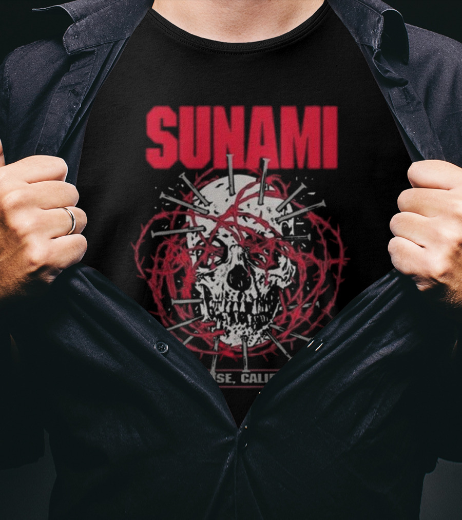 Sunami Skull San Jose California T-Shirt