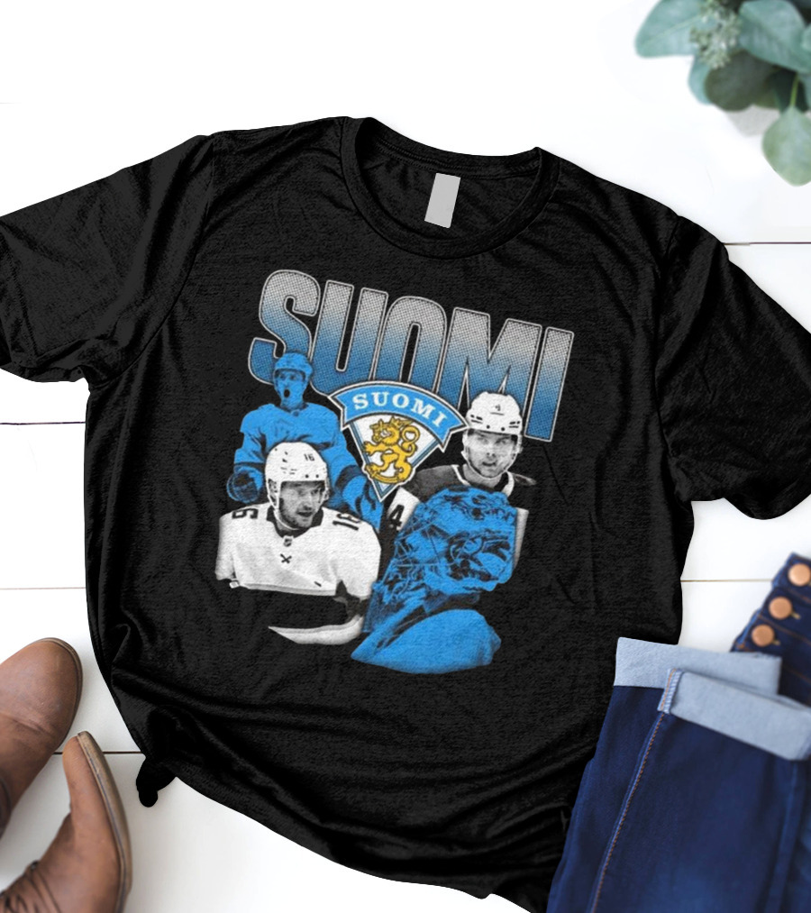 Suomi 4 Nations Team Finland Ice Hockey Players T-Shirt