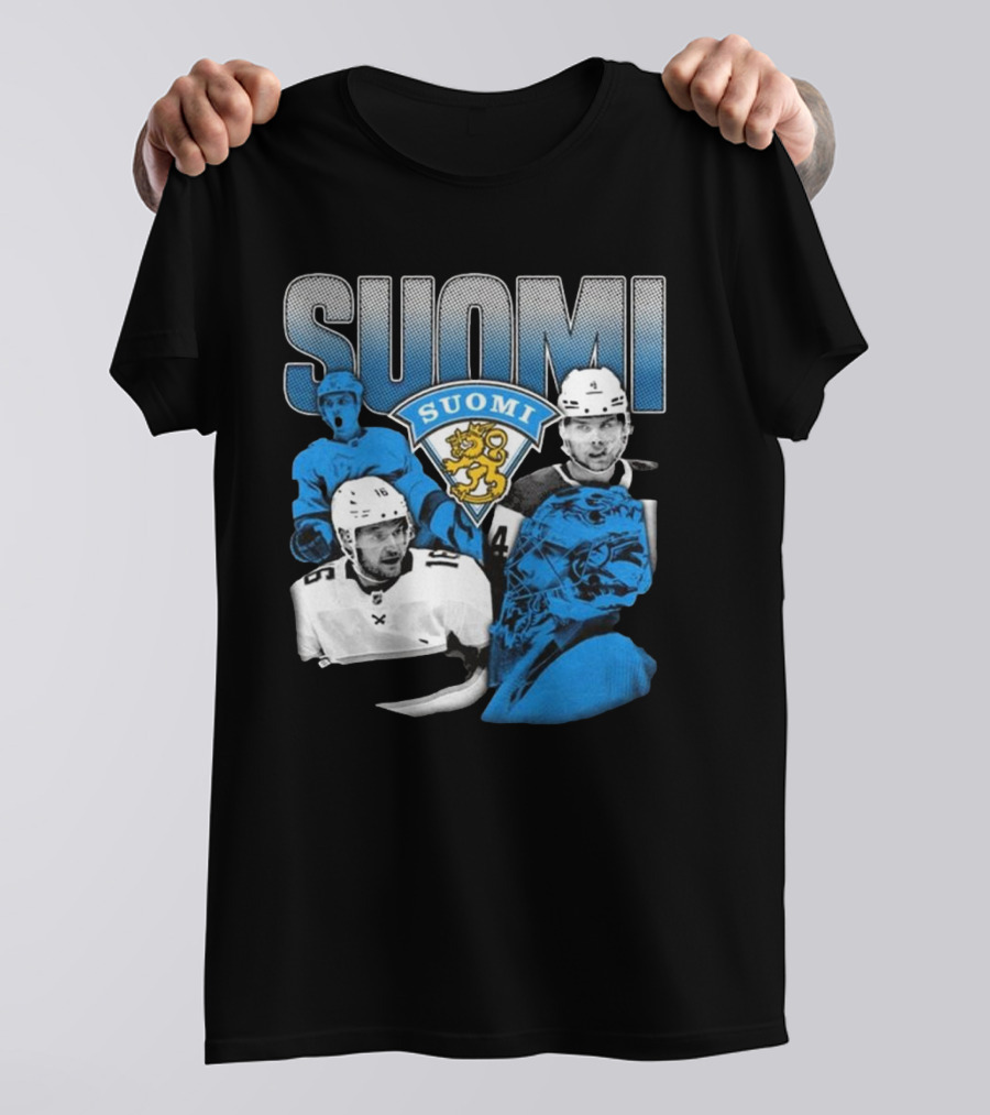 Suomi 4 Nations Team Finland Ice Hockey Players T-Shirt