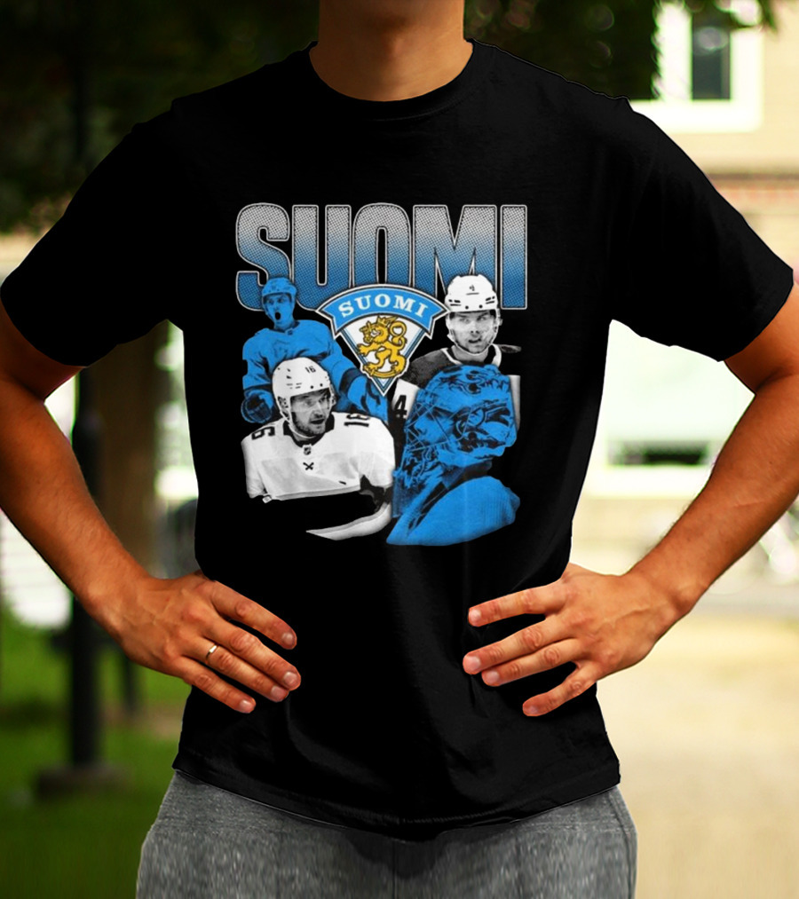 Suomi 4 Nations Team Finland Ice Hockey Players T-Shirt