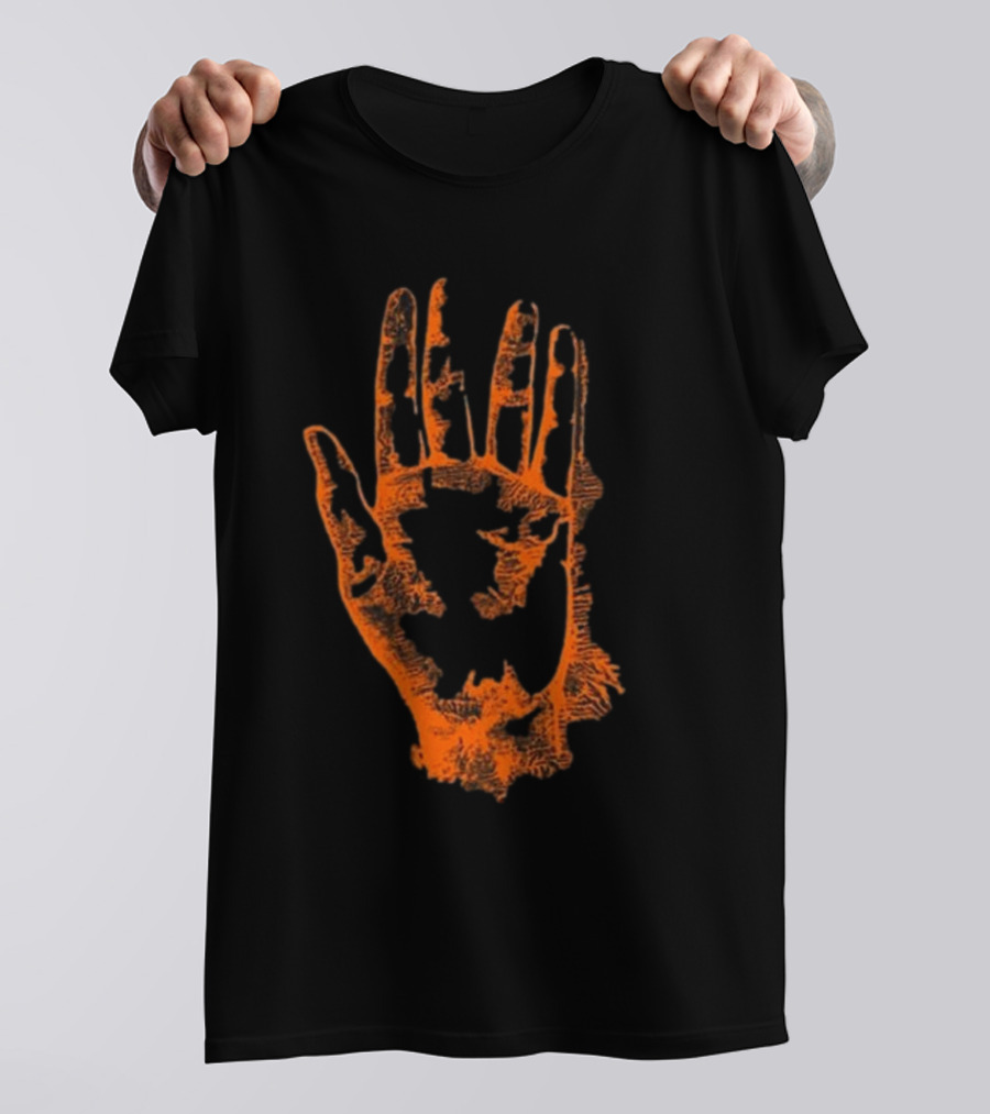 Tamino Sanctuary Handprint Symbol Burning Orange T-Shirt