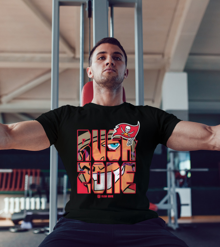 Tampa Bay Buccaneers Rush Zone Cartoon NFL T-Shirt