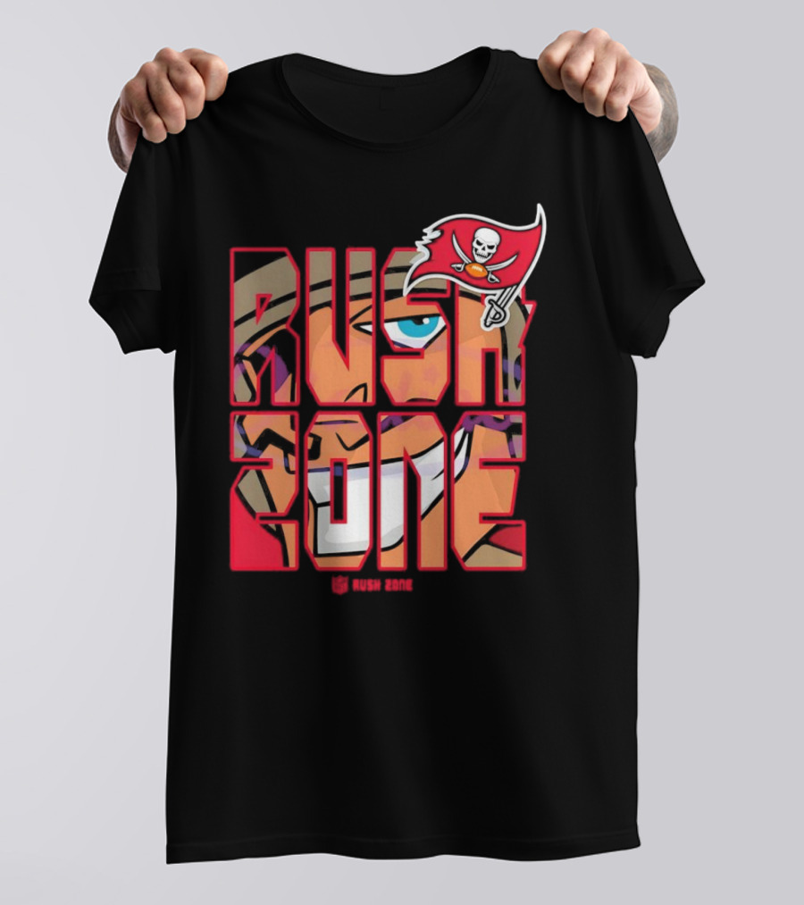 Tampa Bay Buccaneers Rush Zone Cartoon NFL T-Shirt