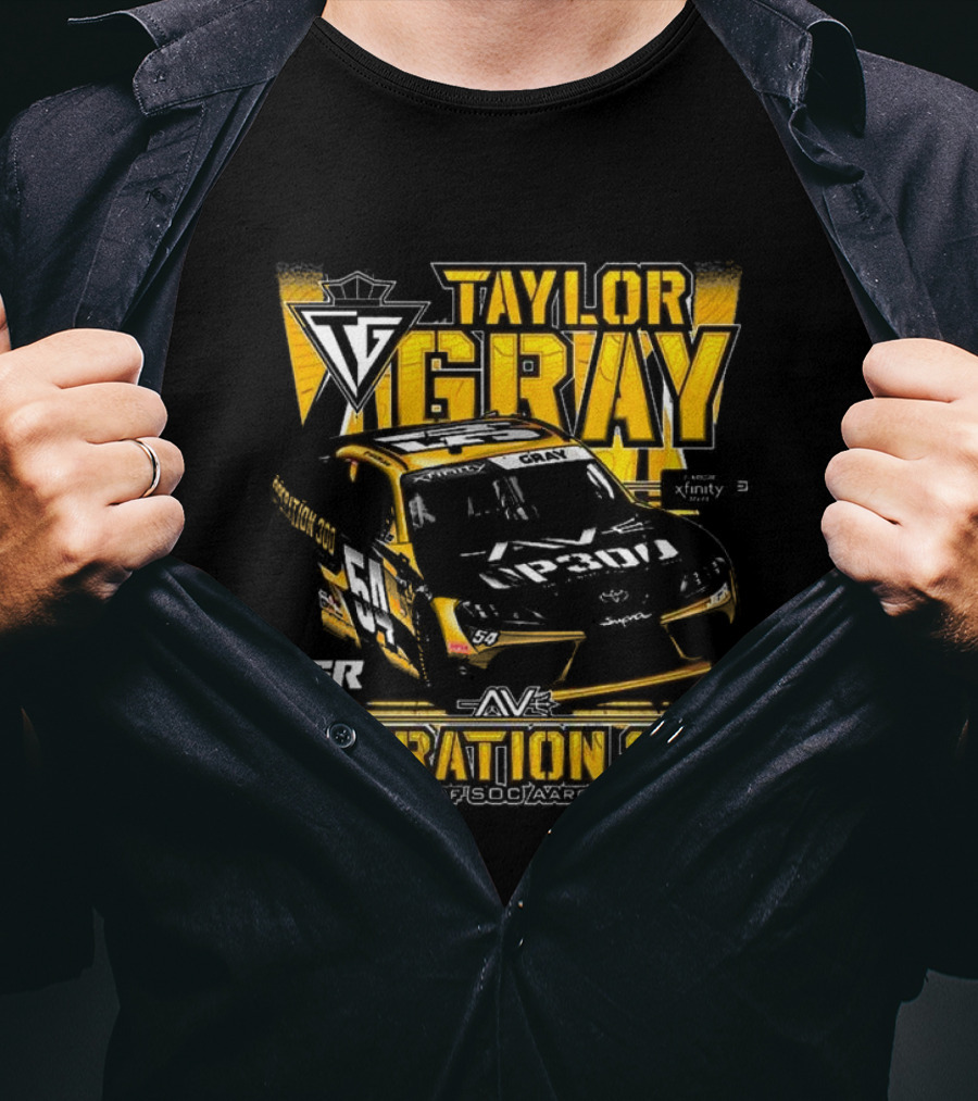 Taylor Gray Joe Gibbs Racing JGR Operation 300 SOC Aaron Vaughn Tribute T-Shirt