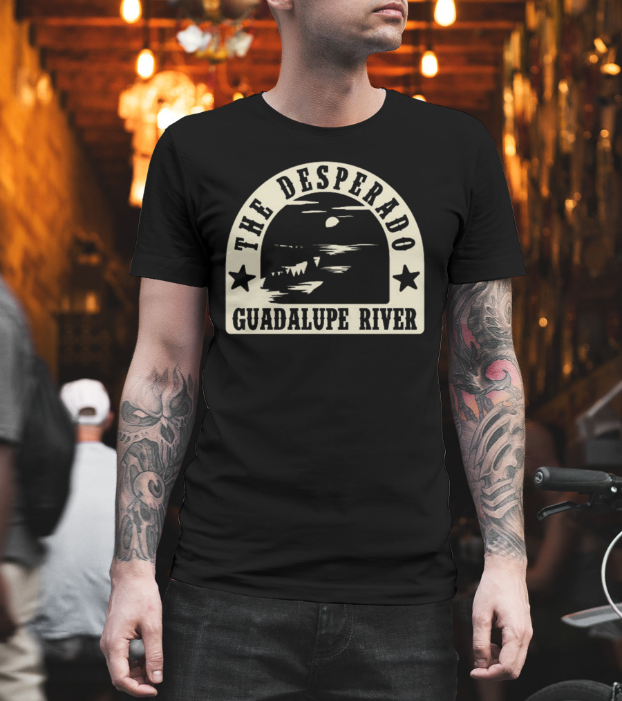 The Desperado Guadalupe River Sunset Stars T-Shirt